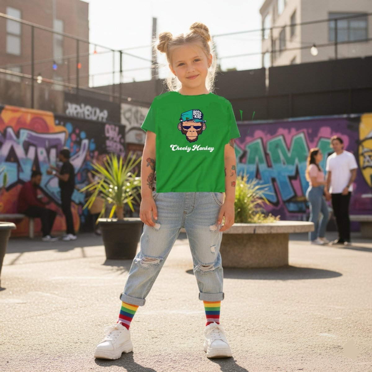 Cheeky Monkey Unisex Kids Tee - Chinchilla Choons