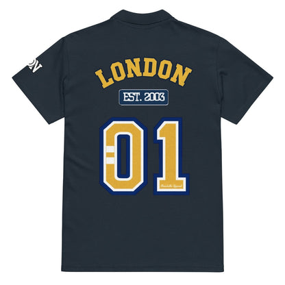London Varsity Pique Polo Shirt - Chinchilla Choons