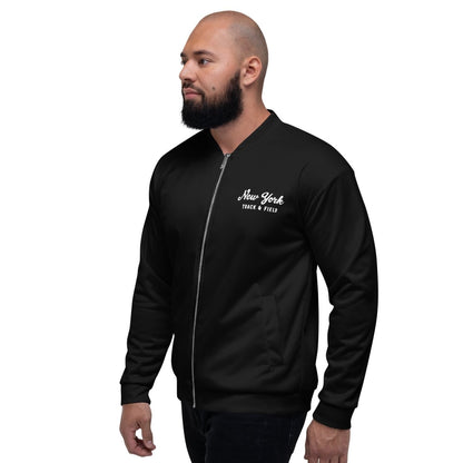 New York Unisex Bomber Track Jacket - Chinchilla Choons