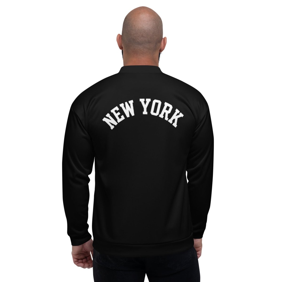 New York Unisex Bomber Track Jacket - Chinchilla Choons