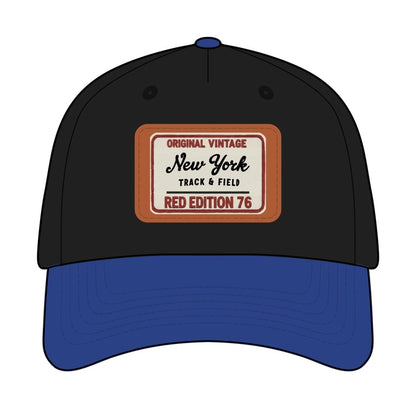 Vintage New York Leather Patch Baseball Cap - Chinchilla Choons