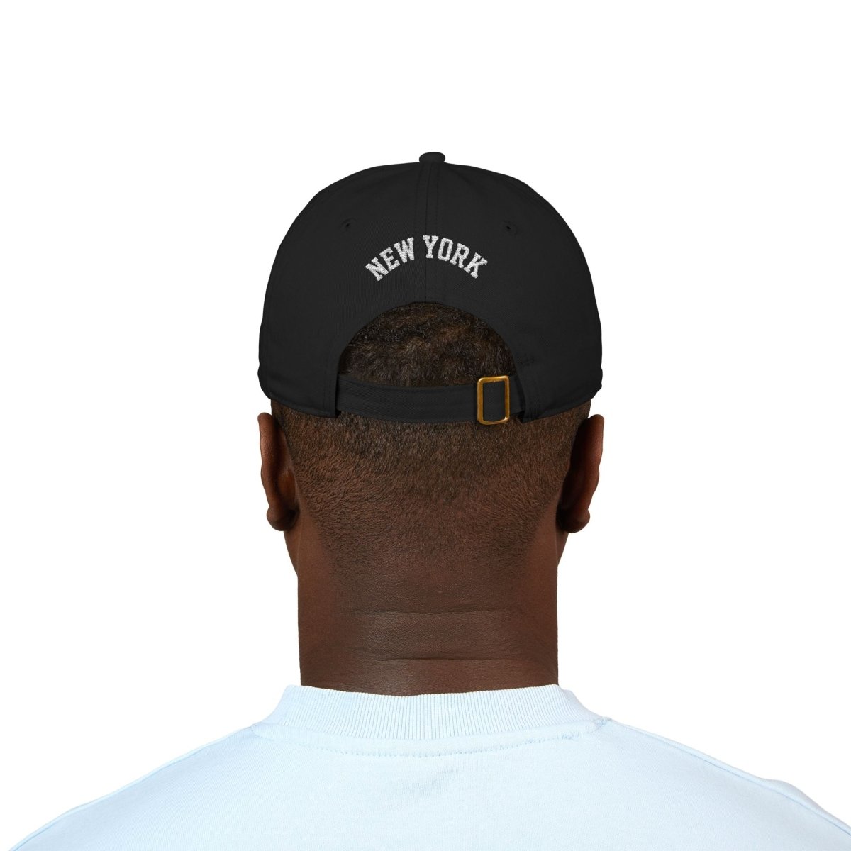 Embroidered 'New York' Patch Dad Baseball Cap - Chinchilla Choons