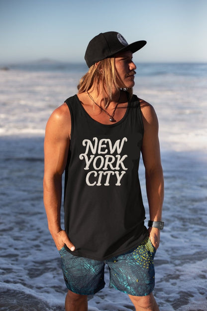 New York City (Rope Design Men's Tank Top - Chinchilla Choons