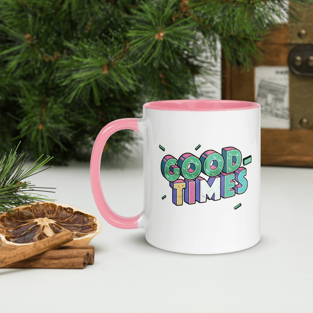 Good Times White Glossy Mug - Chinchilla Choons