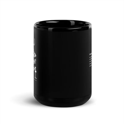 Children Of Kemet Black Glossy Mug - Chinchilla Choons