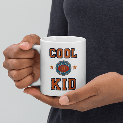 Cool Kid White Glossy Mug - Chinchilla Choons