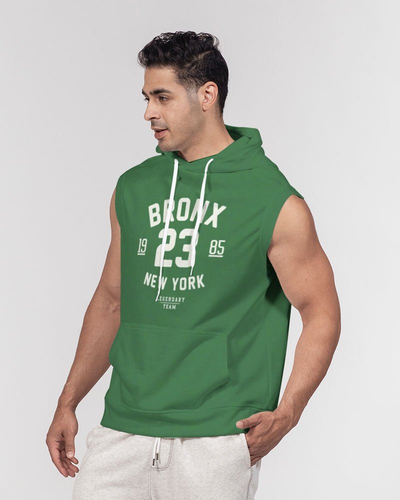 Bronx Varsity Heavyweight Sleeveless Hoodie - Chinchilla Choons