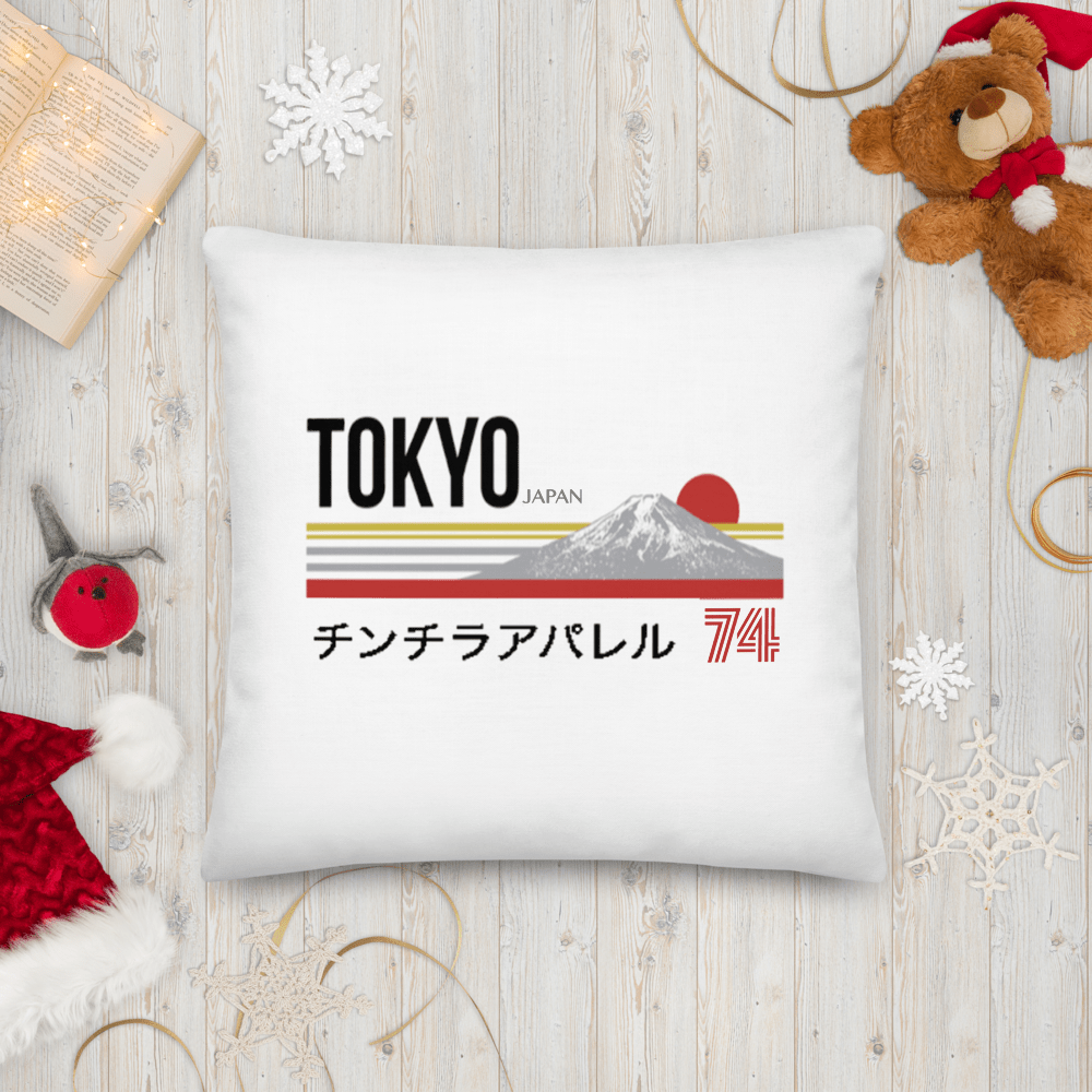 Tokyo 74 Premium Pillow - Chinchilla Choons