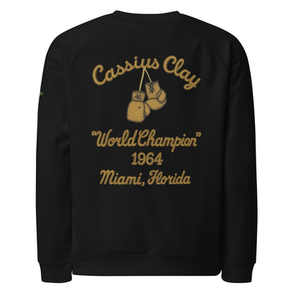 Cassius Clay Unisex Organic Sweatshirt - Chinchilla Choons