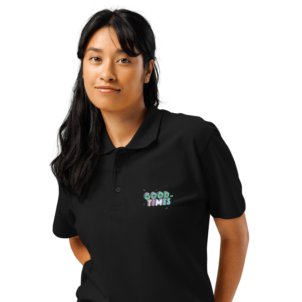 Good Times Premium Pique Polo Shirt - Chinchilla Choons