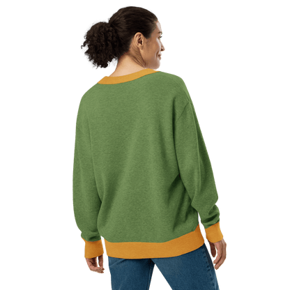 New York Varsity Knitted Cardigan (Green & Gold) - Chinchilla Choons