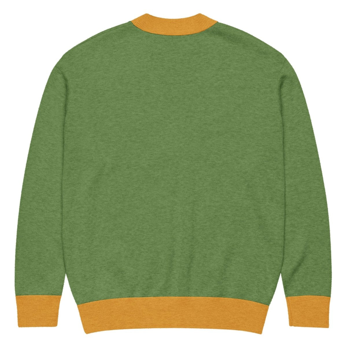 New York Varsity Knitted Cardigan (Green & Gold) - Chinchilla Choons