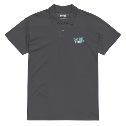 Good Times Premium Pique Polo Shirt - Chinchilla Choons