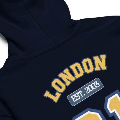 London (LDN) Varsity Youth heavy Blend Hoodie - Chinchilla Choons