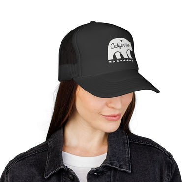 California Mascot Trucker Cap — Vintage State Pride Mesh Hat - Chinchilla Choons