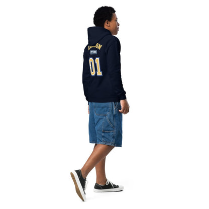 London (LDN) Varsity Youth heavy Blend Hoodie - Chinchilla Choons