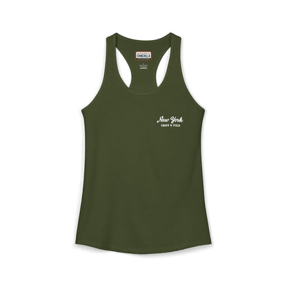 New York Varsity Women's Ideal Racerback Tank Top - Chinchilla Choons