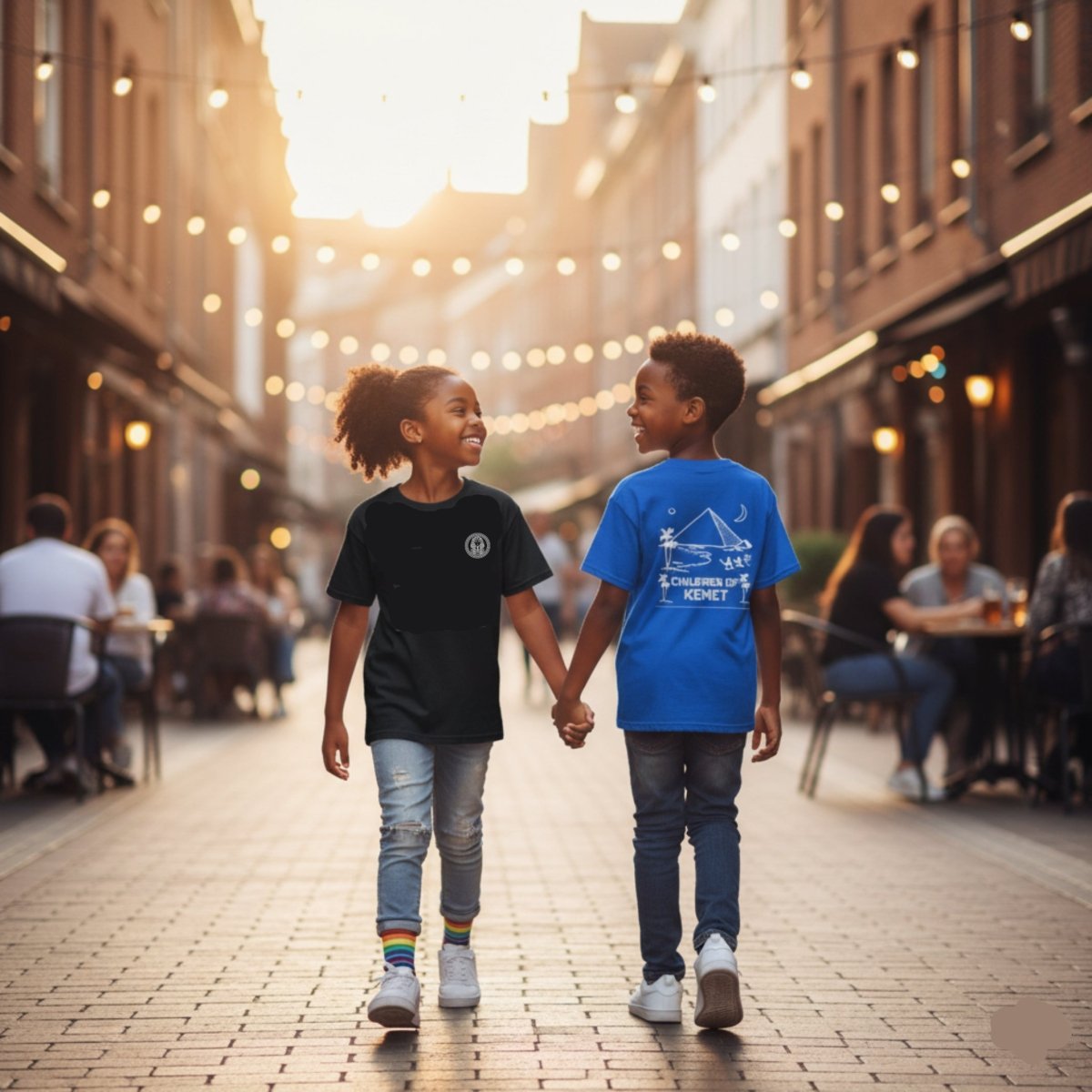 Children Of Kemet Youth Classic Tee (Black) - Chinchilla Choons