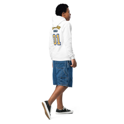 London (LDN) Varsity Youth heavy Blend Hoodie - Chinchilla Choons