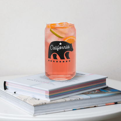California Mascot Can - Shaped Glass - Chinchilla Choons
