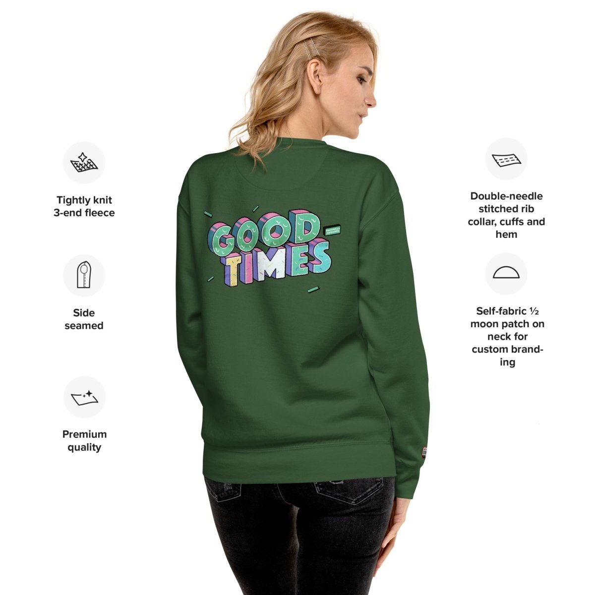 Good Times Unisex Premium Sweatshirt - Chinchilla Choons
