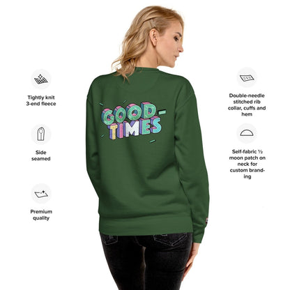 Good Times Unisex Premium Sweatshirt - Chinchilla Choons