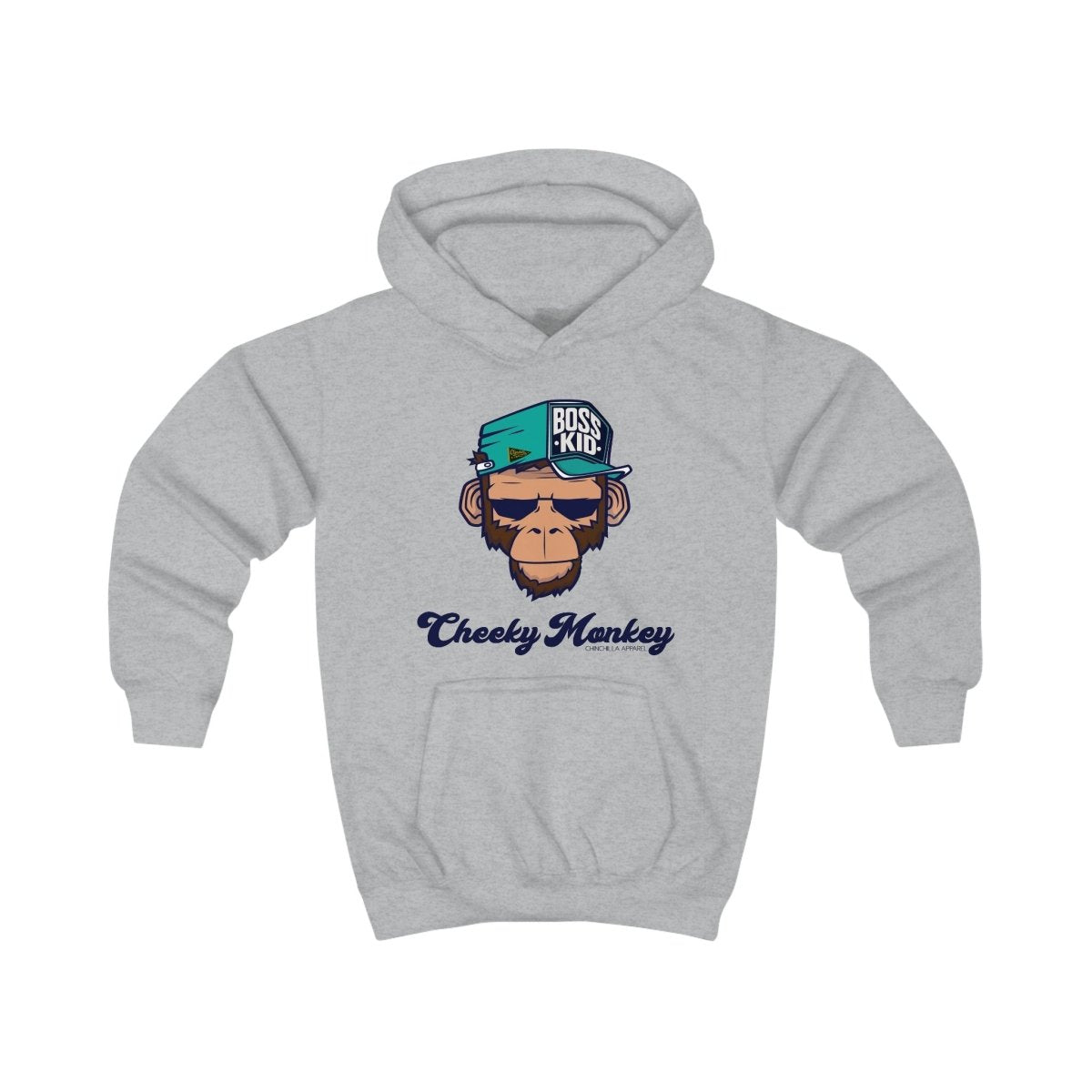 Cheeky Monkey Kids Hoodie - Chinchilla Choons