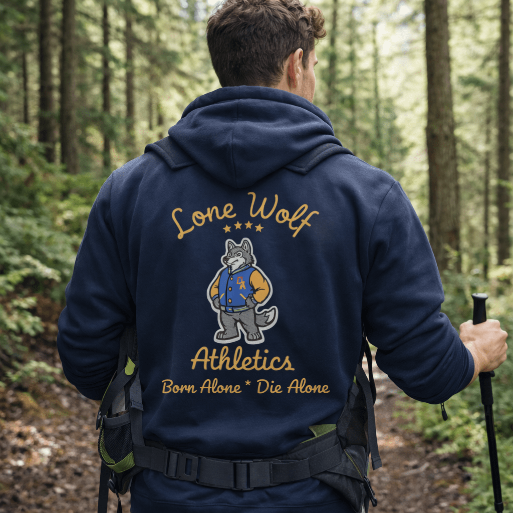 Lone Wolf Unisex Hoodie - Chinchilla Choons