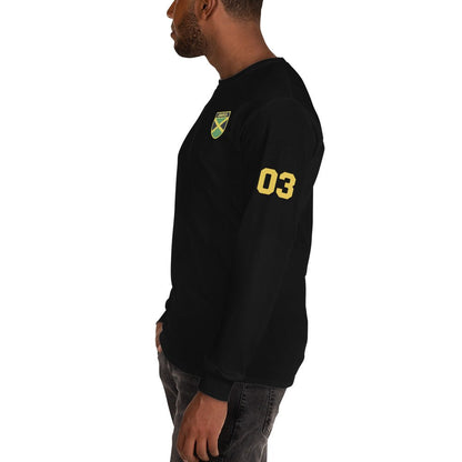 Jamaican Heritage Men’s Long Sleeve Shirt - Chinchilla Choons