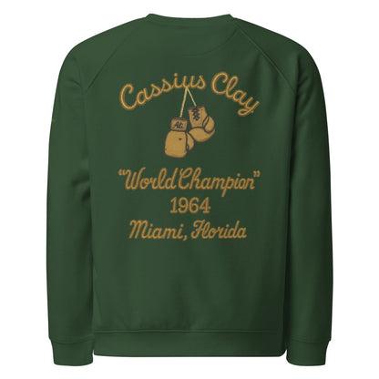 Cassius Clay Unisex Organic Sweatshirt - Chinchilla Choons