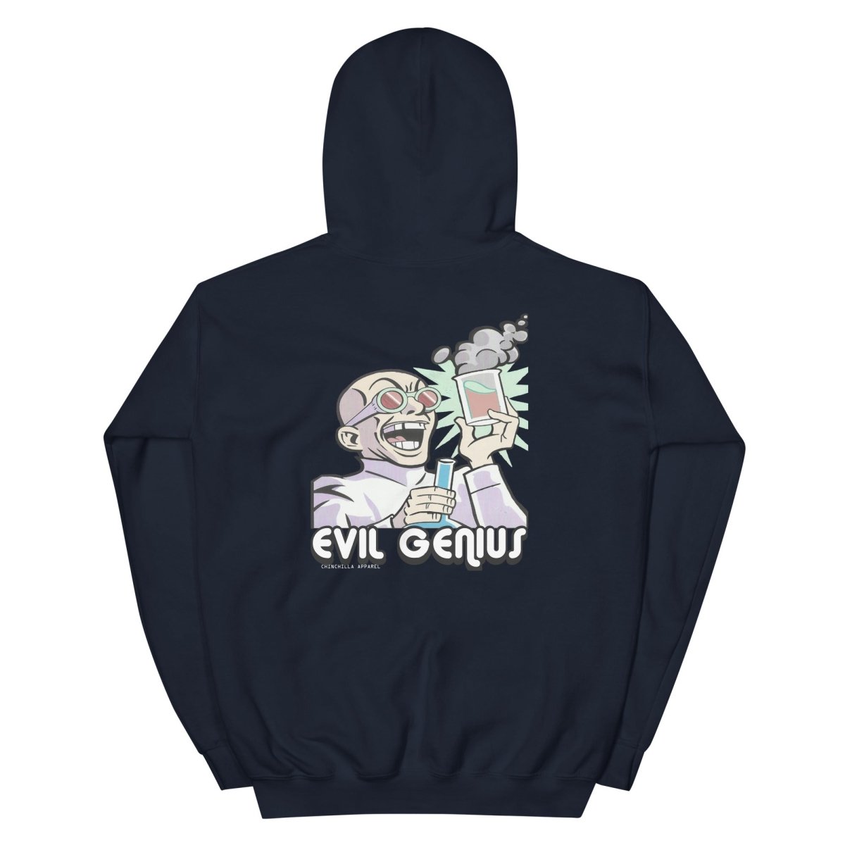 Evil Genius Unisex Hoodie - Chinchilla Choons