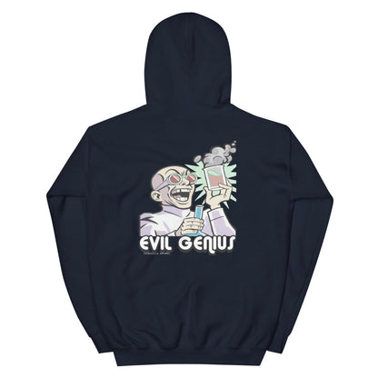 Evil Genius Unisex Hoodie - Chinchilla Choons