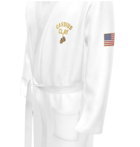 Cassius Clay Men's Boxer Dressing Gown - Chinchilla Choons