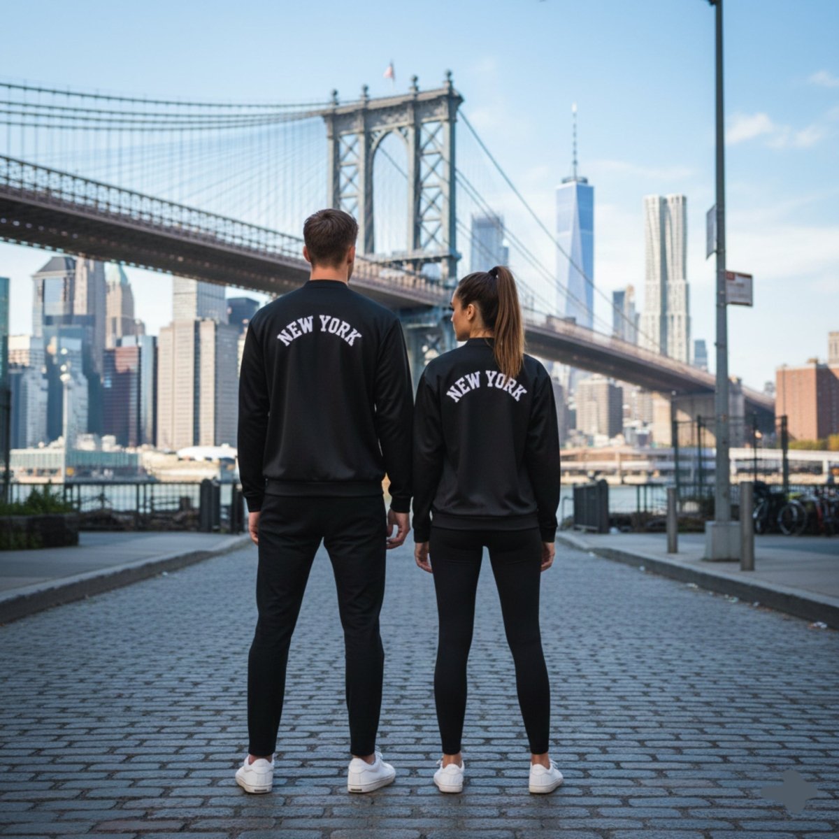 New York Unisex Bomber Track Jacket - Chinchilla Choons