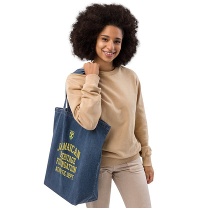 Jamaican Heritage Organic Denim Tote Bag - Chinchilla Choons