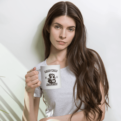 Lone Wolf White Glossy Mug - Chinchilla Choons