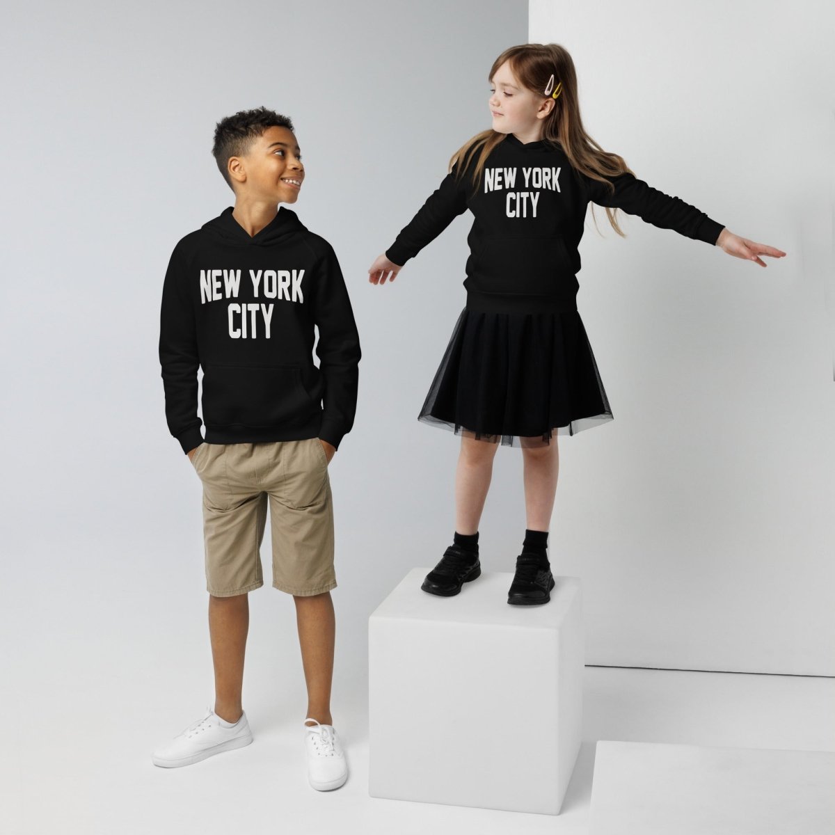 New York City Unisex Kids Hoodie - Chinchilla Choons