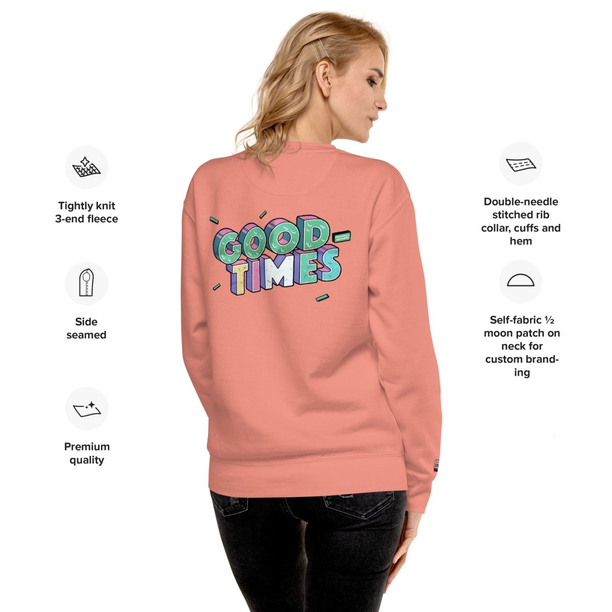 Good Times Unisex Premium Sweatshirt - Chinchilla Choons