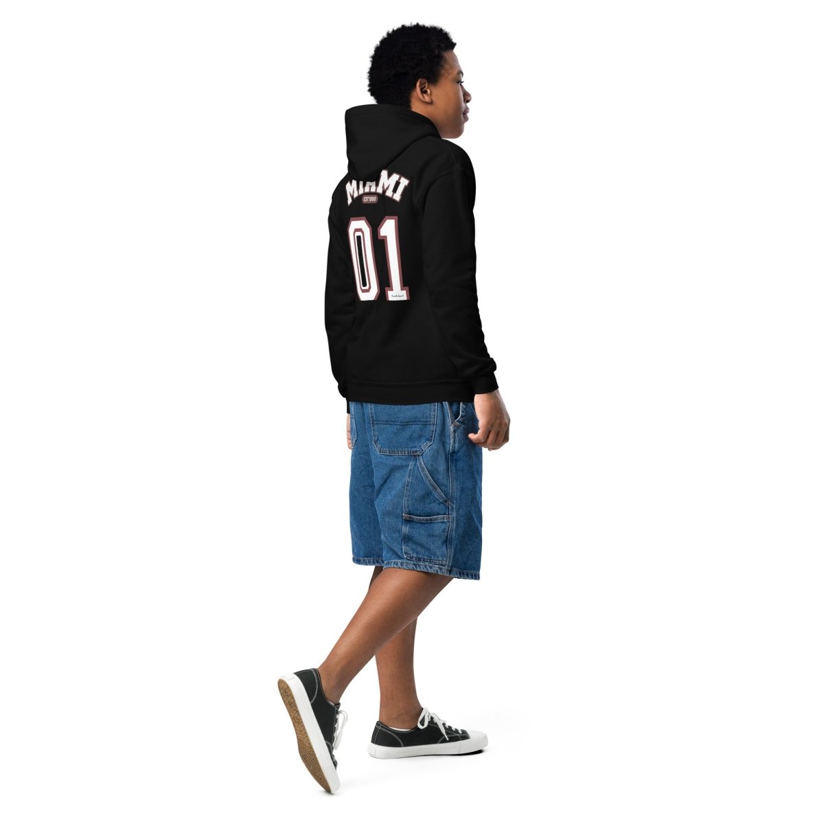 Miami Varsity Youth Heavy Blend Unisex Hoodie - Chinchilla Choons
