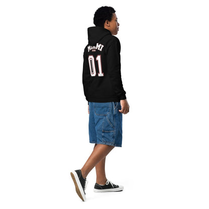 Miami Varsity Youth Heavy Blend Unisex Hoodie - Chinchilla Choons