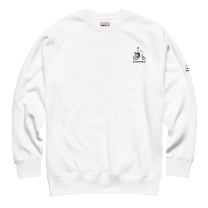 Chopper '75' Unisex Premium Sweatshirt (light Colours) - Chinchilla Choons