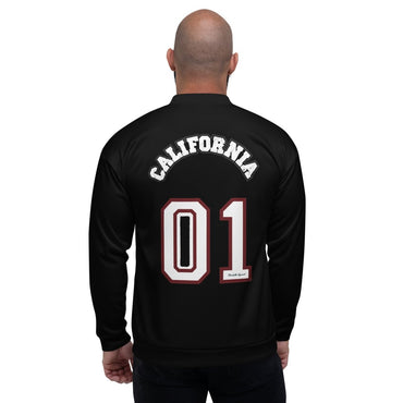 California Varsity Unisex Bomber Jacket - Chinchilla Choons