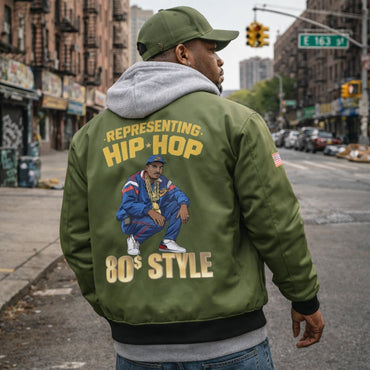 Representing Hip Hop Unisex Bomber Jacket - Chinchilla Choons