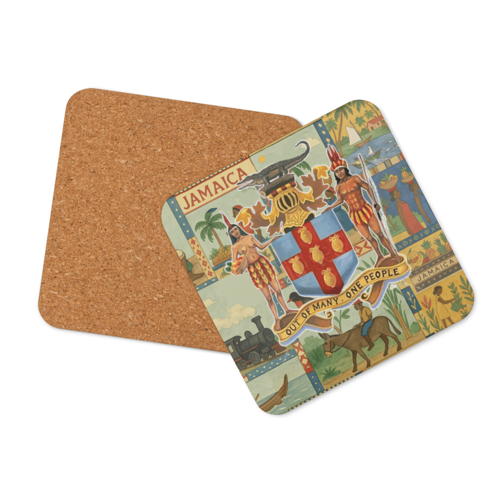 Jamaican Summer Cork-Back Coaster - Chinchilla Choons