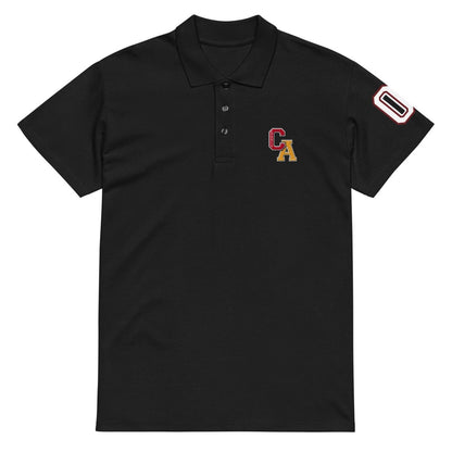 Chinchilla Varsity Unisex Pique Polo Shirt - Chinchilla Choons