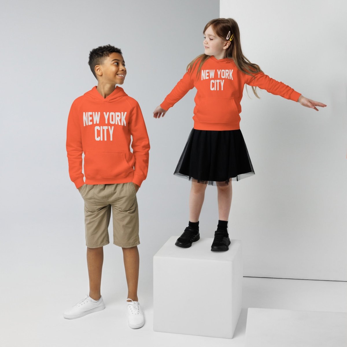 New York City Unisex Kids Hoodie - Chinchilla Choons