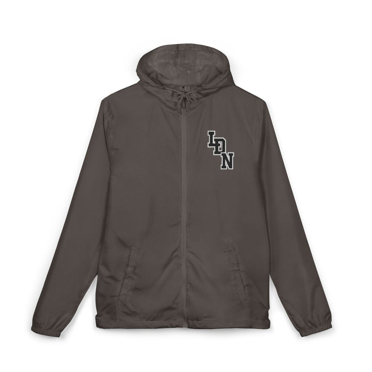 London Varsity Windbreaker Jacket — Lightweight Full-Zip Hooded Jacket - Chinchilla Choons