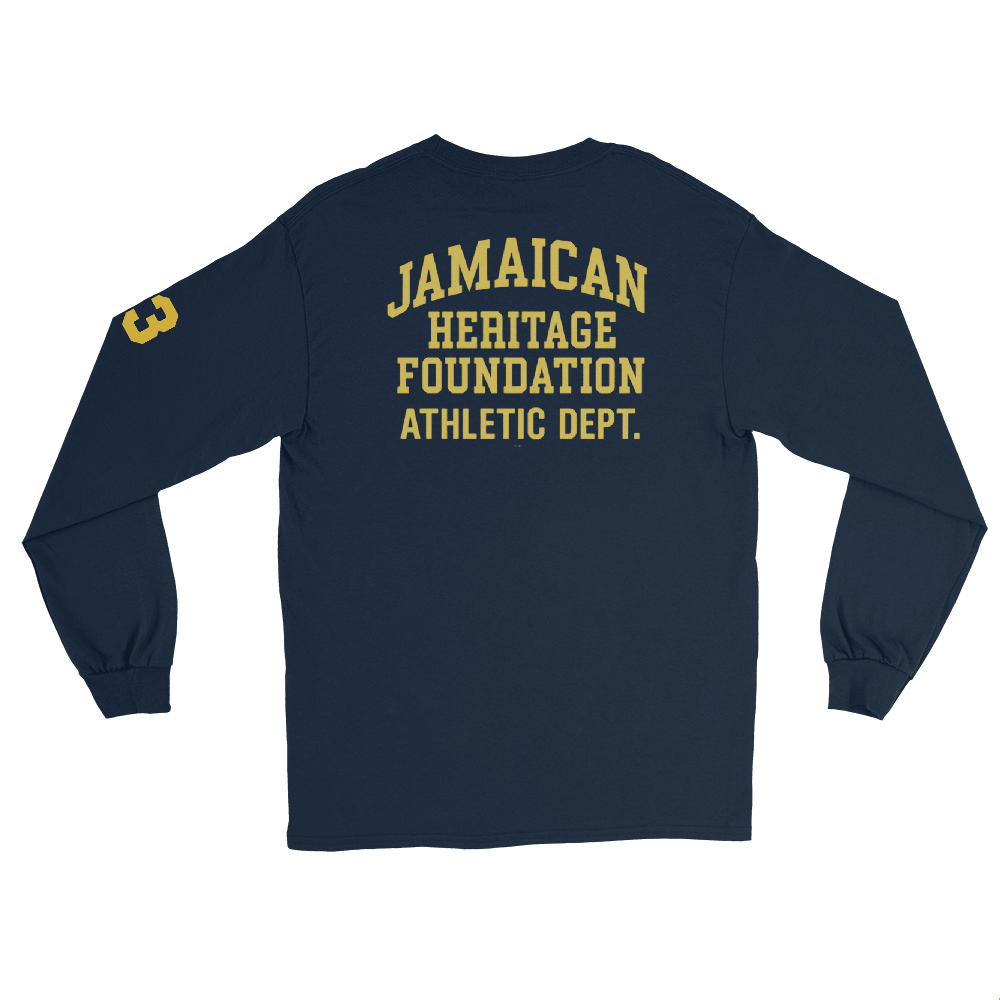 Jamaican Heritage Men’s Long Sleeve Shirt - Chinchilla Choons