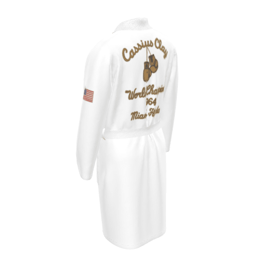 Cassius Clay Men's Boxer Dressing Gown - Chinchilla Choons