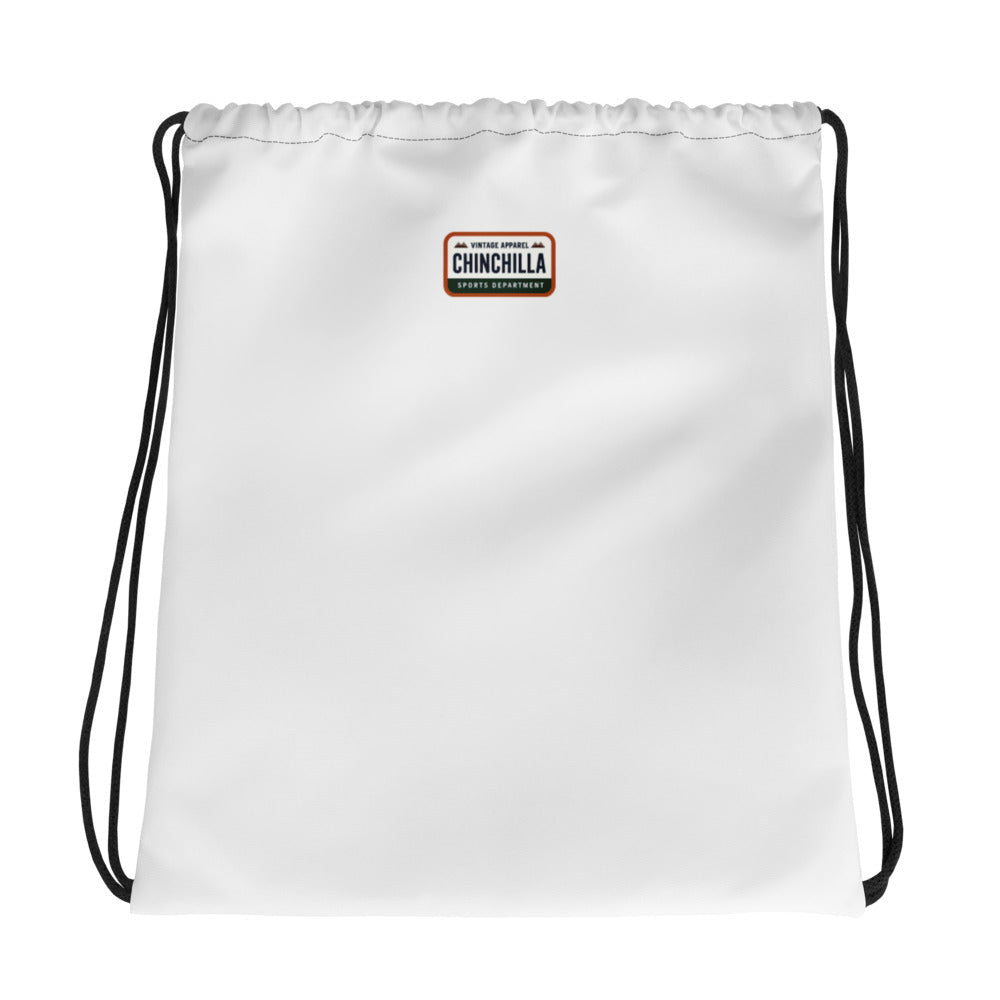 Chinchilla Varsity Athletic Drawstring Bag - Chinchilla Choons